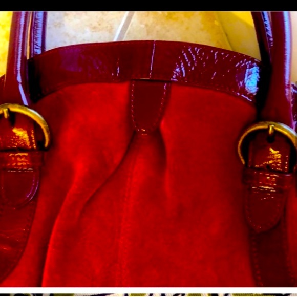 Anthropologie Boho Purse red great, almost new condition - Picture 2 of 3